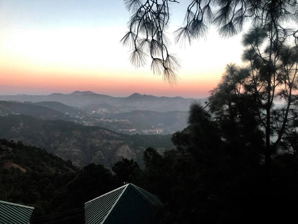 A view of early morning of Kasauli, from Nature Stay Resort